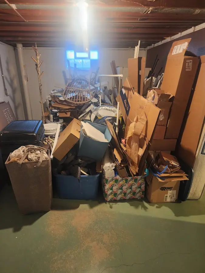 Roll-off dumpster container at job site for Roll Off Dumpster Rental in New Palestine